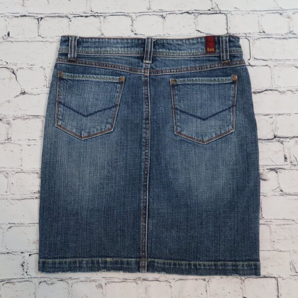 DENIM ROCK JEANS MINI SKIRT MEDIUM - Picture 2 of 11